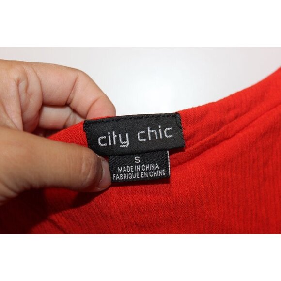 CITY CHIC| Women's Plus Size Cold Shoulder Jumpsuit - tigerlily Women Size 16 - Picture 6 of 8